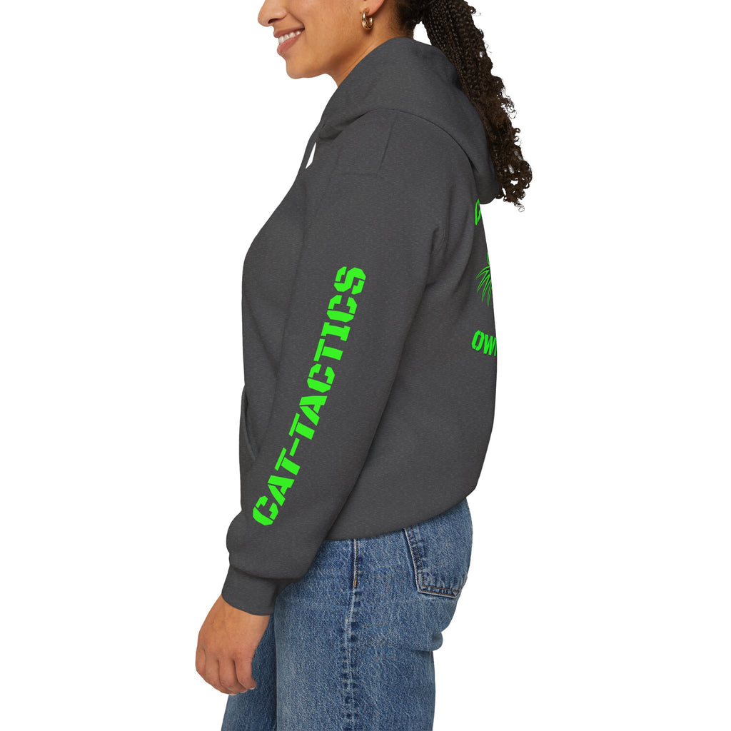Cat-Tactics Tactical Hoodie – Night Ops Edition (Front/Back/Sleeve Print)