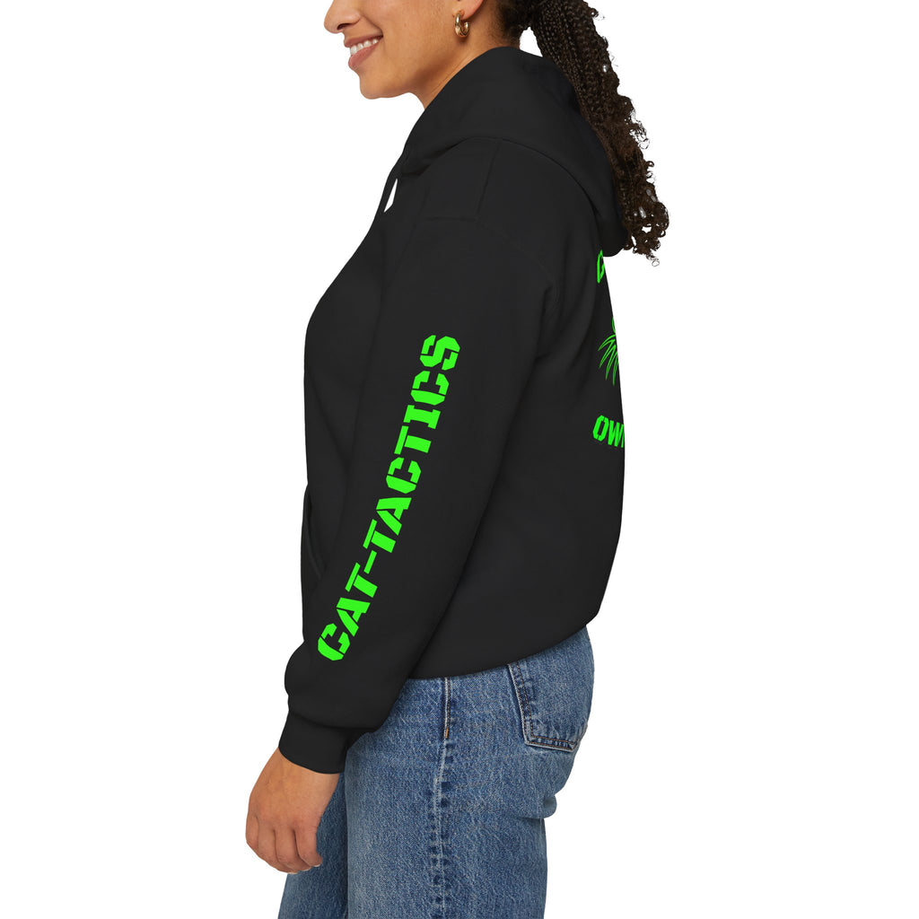 Cat-Tactics Tactical Hoodie – Night Ops Edition (Front/Back/Sleeve Print)